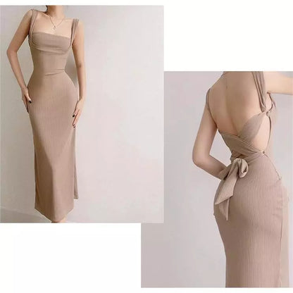 EMITA BLOOM long dress hitam panjang wanita party dress sexy elegant korean style dress pesta import dress press body panjang outfit