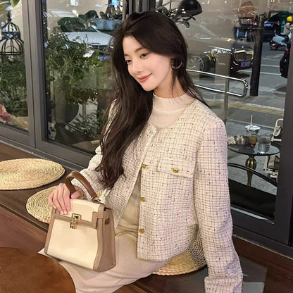 EMITA BLOOM blazer pink wanita premium elegant baju outer crop top lengan pendek kondangan wanita kekinian oversize korea style