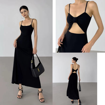 EMITA BLOOM long dress hitam panjang wanita party dress sexy elegant korean style dress pesta import dress press body panjang outfit