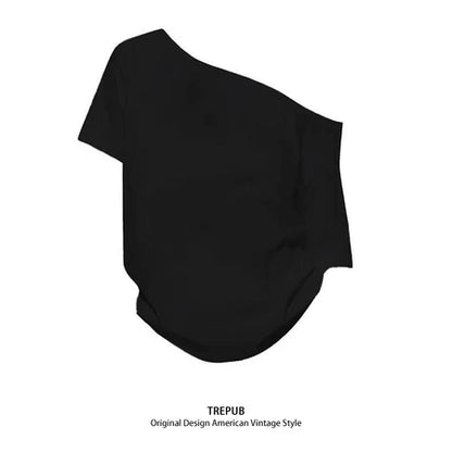 TREPUB. Sabrina T-shirt Oversize Pink 28 Offshoulder Baju Kaos Korean Style | Pria Wanita /391