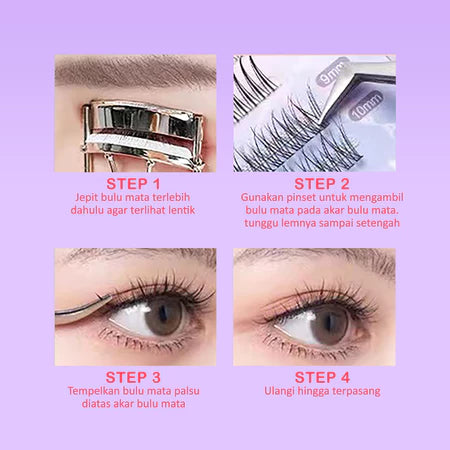 [ LANGSUNG TEMPEL ] MILAN STORY N SERIES Bulu Mata Palsu | Eyelash Extention | Eye Make Up | Douyin Lash Tanpa Pinset