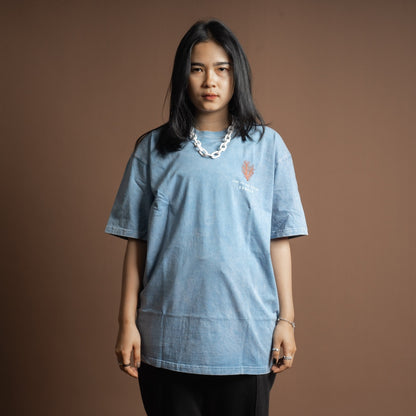 T-shirt Oversize Washed Ocean