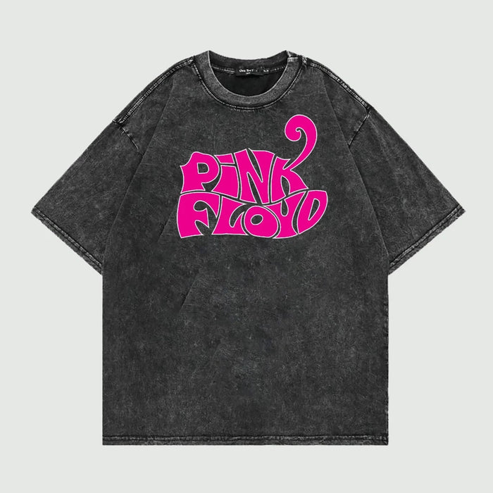 T-Shirt Oversize Sandwash Pink Floyd