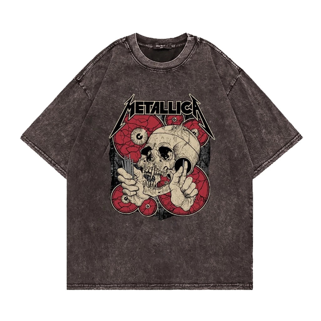 T-Shirt Oversize Sandwash Metalica