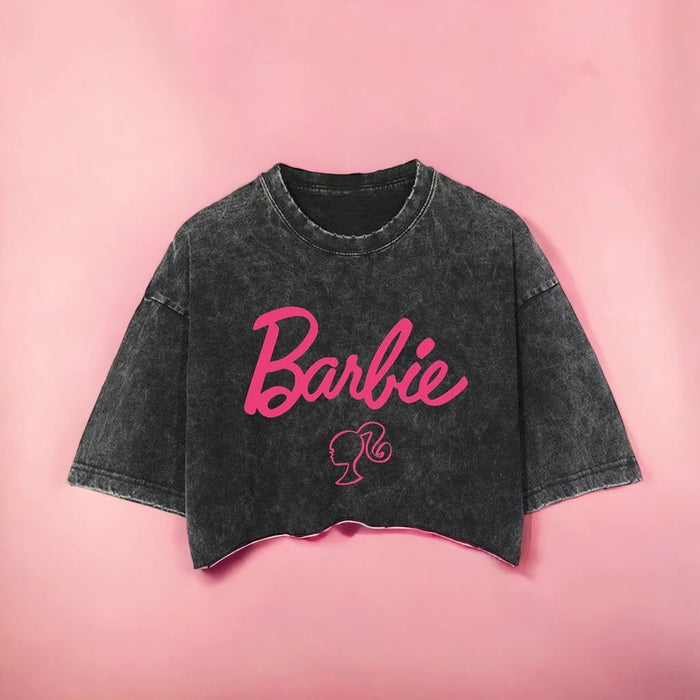Wash Crop T-Shirt Barbie