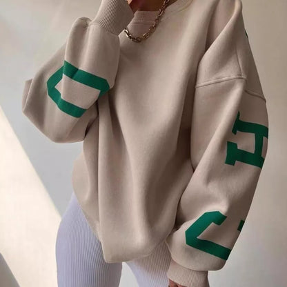 Letter Chicago Sweater Oversize