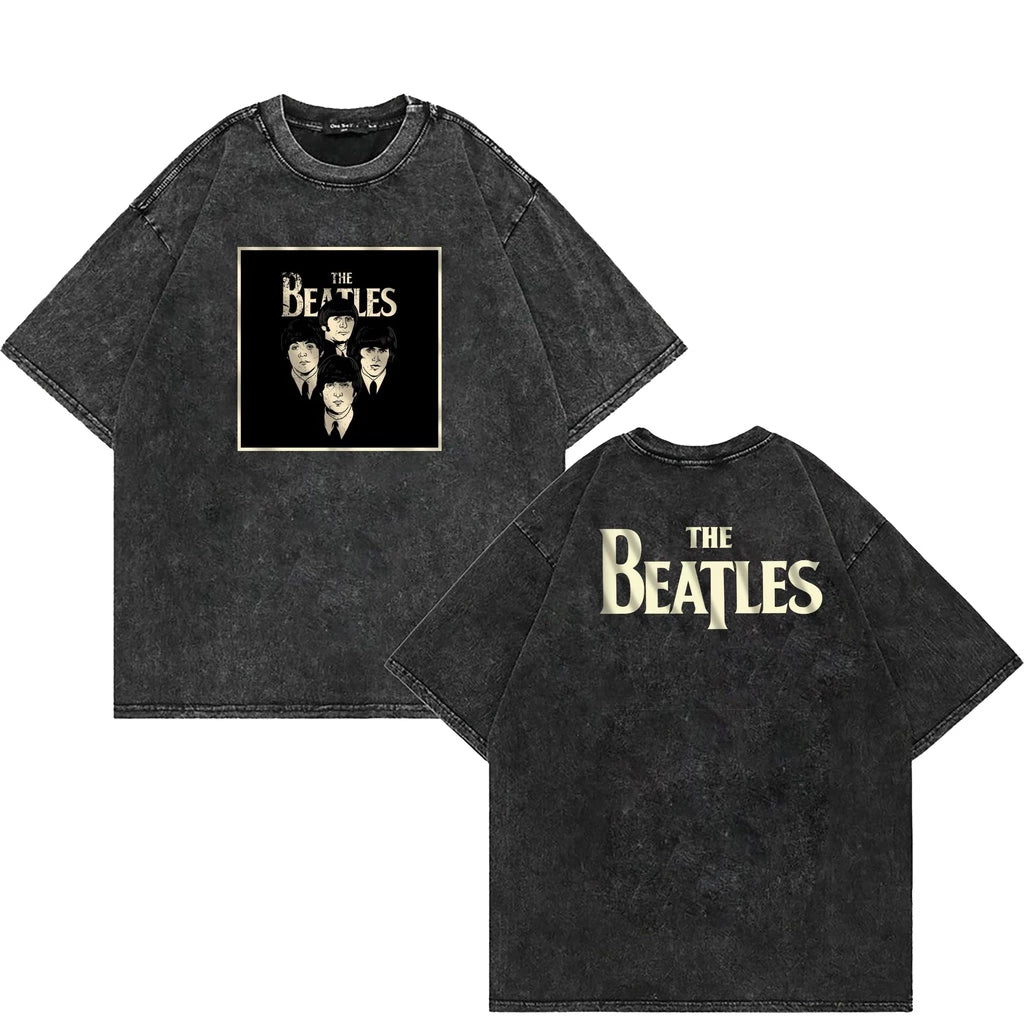 T-Shirt Oversize THE BEATLES Sandwash