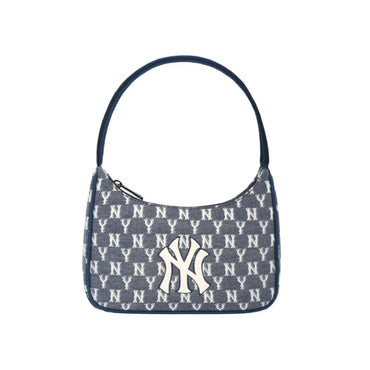 Jacquard Hobo Bag Navy