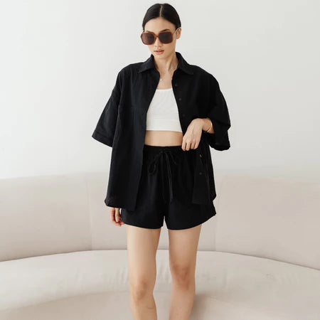 POTTIE - Esme Set- Linen Set Wanita / Fashion Wanita