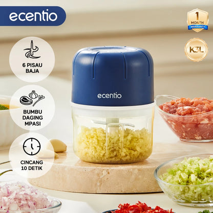ecentio chopper mini blender chopper coper daging dan bumbu blender bumbu dapur blender portable 250ml 6 Pisau peralatan dapur