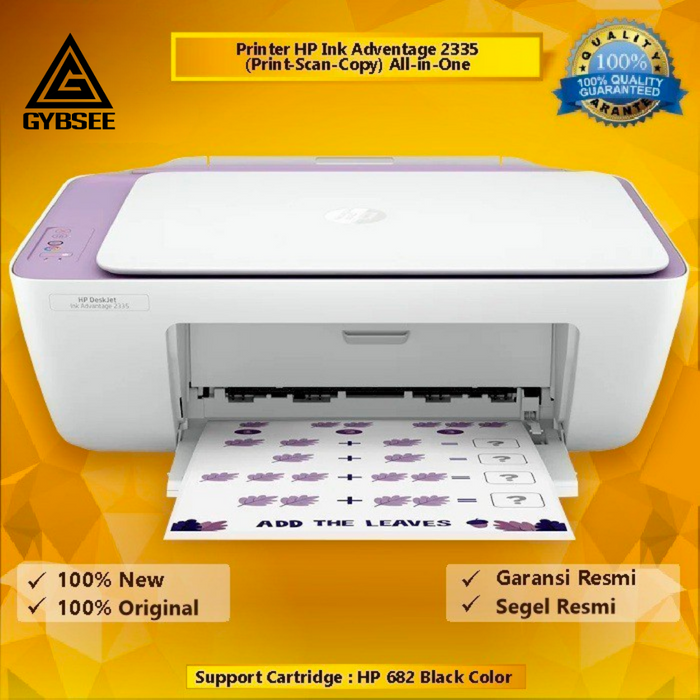 Printer HP Deskjet Ink Advantage 2336 2335 2337 NEW ORI RESMI Print Scan Copy A4 Cetak Max F4 Usb Penerus 2135, Hp 2775 2776