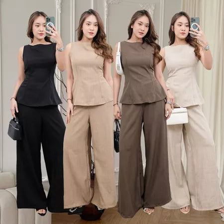 [GURLBUCKET] Mesha Set / Top / Longpant / Atasan / Celana Panjang /Oneset / Setelan Wanita "Pakaian Wanita"