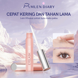 MLEN DIARY Lem Bulu Mata 5ml Untuk Bulu Mata Palsu Lem Bulu Mata Tahan Super Kuat Lateks Cocok Untuk Mata Sensitif Tahan Air