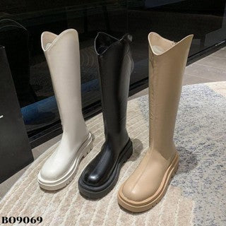 WYN Sepatu Long Boots Flat Korea BO9069
