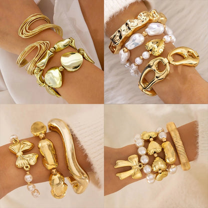 ready 23 model Gelang perhiasan Eropa dan Amerika, gelang liontin paduan cangkang bintang laut liburan pantai, perhiasan manik-manik