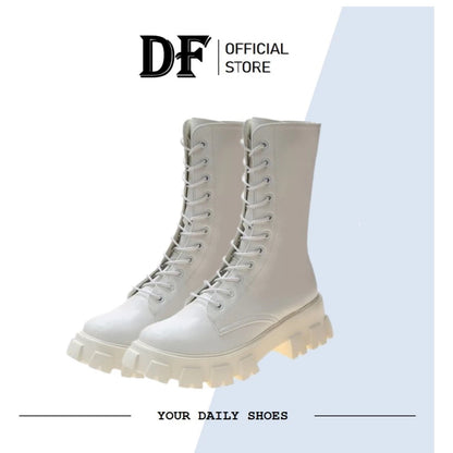 DUNIA FASHION - DF 693 Sepatu Wanita Sneakers Boots Import Premium Quality