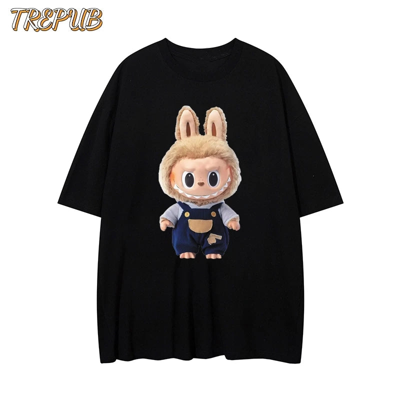 TREPUB.T-shirt Oversize labubu Baju Kaos Korean Style | Pria Wanita /188