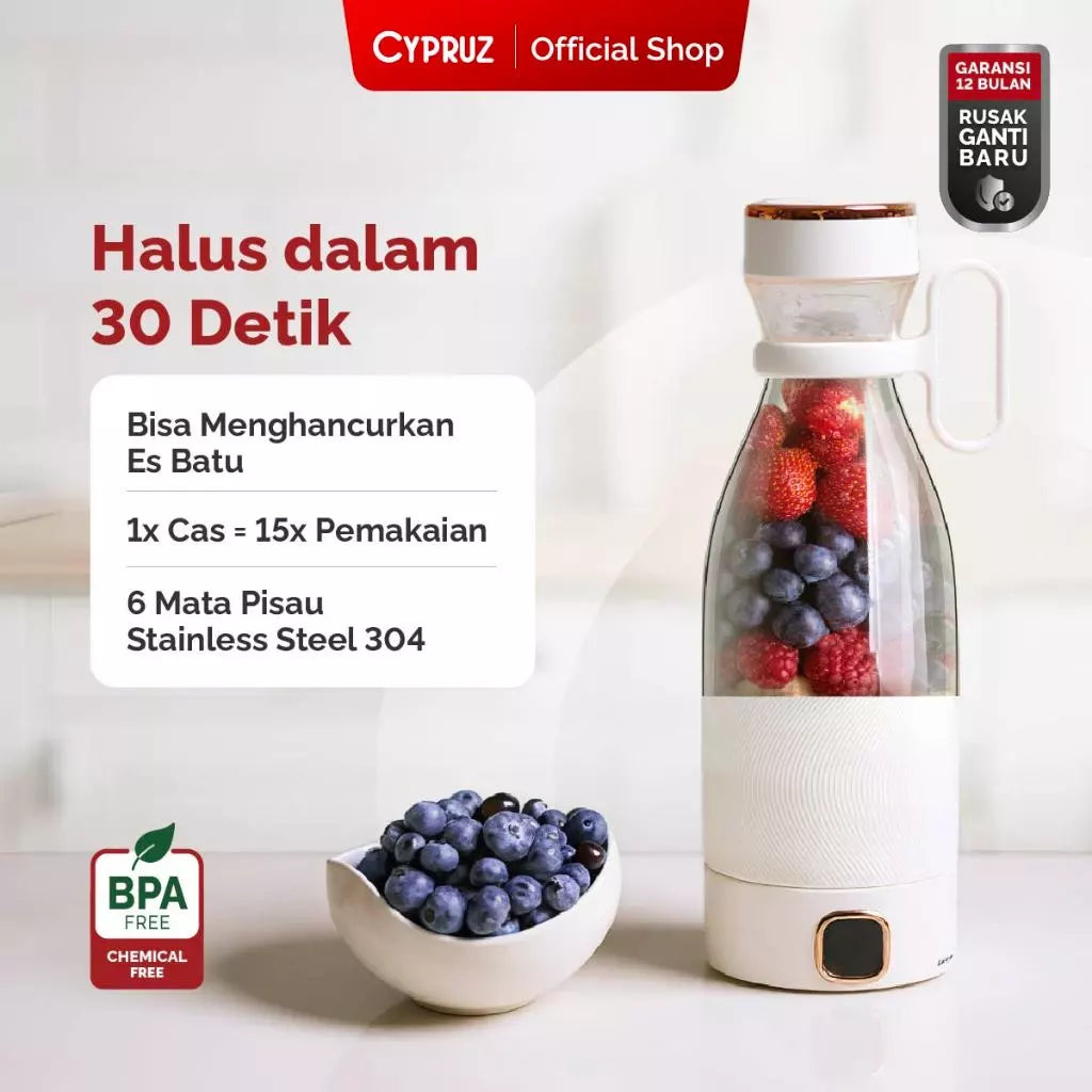 Cypruz USB Blender Portable dan Indicator Low Watt