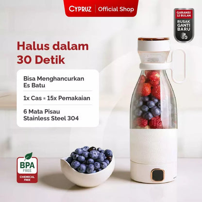 Cypruz USB Blender Portable dan Indicator Low Watt