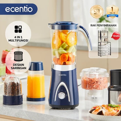 ecentio 5 In 1 Chopper Blender 1000ml+500ml+500ml+300ml juicer blender Bumbu Alat 304 stainless steel Penggiling daging Food