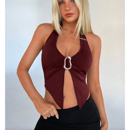 divesminis- Bonita top croptop atasan wanita tanktop crop