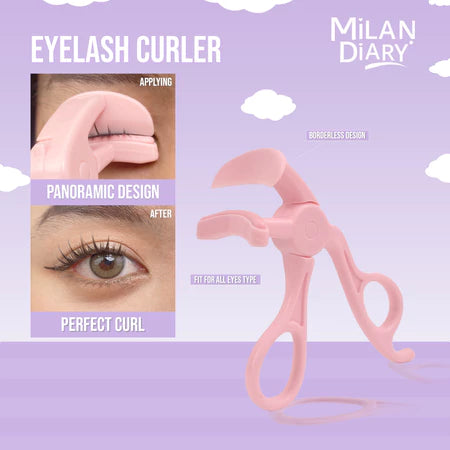 SUNFLOWER 3D Cute Mini Eyelash Curler / Penjepit Bulu Mata Dengan Silikon