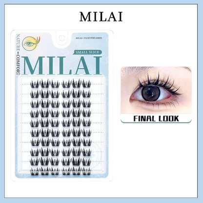 MILAI C05 Kucing Kecil Bulu Mata Palsu Serat Kapas Premium - Bulumata Eyelash Extension