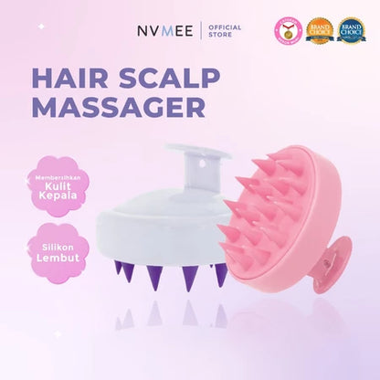 NVMEE - Sisir Pijat Keramas Silikon Lembut Anti Rambut Rontok