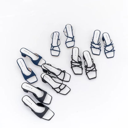 [GURLBUCKET] Basic Sandal Jeans Edition Vol 2 / Sandal Tinggi " Sandal Wanita "