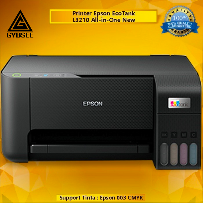 Printer Epson EcoTank L3210 L3216 All-in-One (Print - Scan - Copy) New, Pengganti Epson L360 L3110 L3116 Multifungsi Print Photo Warna