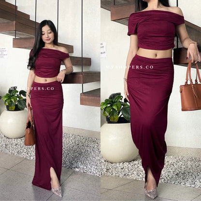 Setelan One Set/Top Mochi Fuji Viral Spandex Sintetis