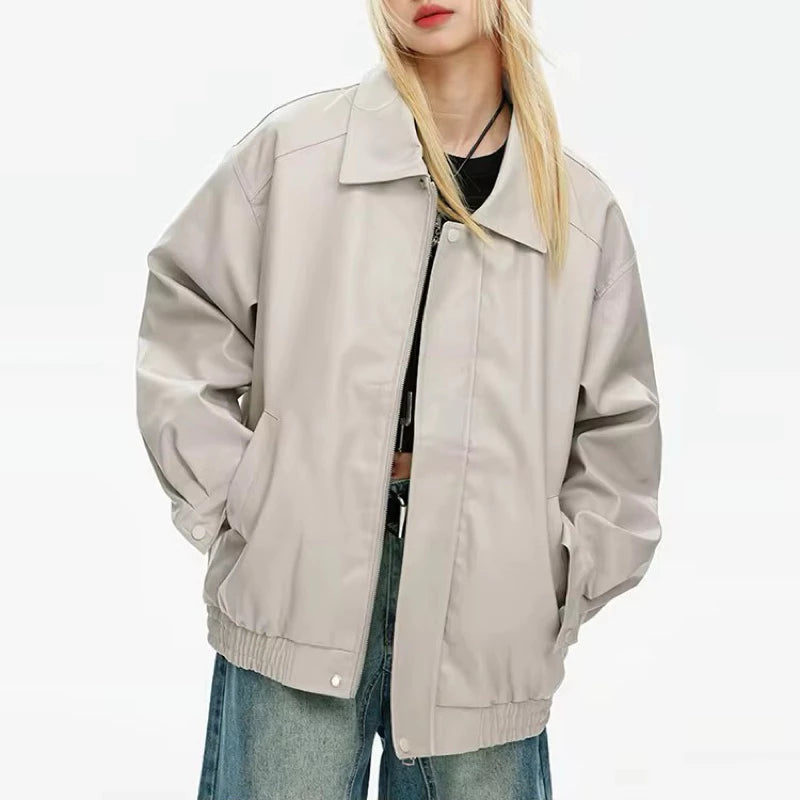 • Jacket Leather Woman Terbaru Jaket Kulit Wanita