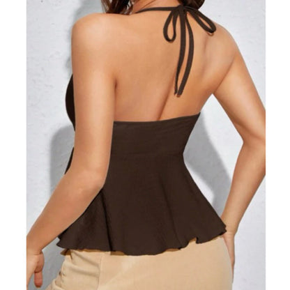 Babydoll Atasan Wanita Tanktop Wanita Sexy Rib Knit Premium