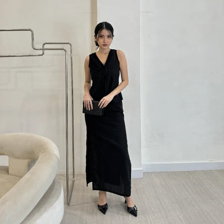 POTTIE - Renne One Set / Set Wanita / Top / Skirt / One Set Rok / Fashion Wanita