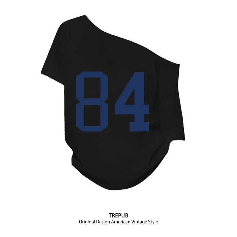 T-shirt Oversize Wanita Blue 84 Baju Kaos Korean Style | Pria Wanita /372