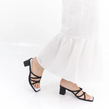 [GURLBUCKET] Basic Sandal Jeans Edition Vol 2 / Sandal Tinggi " Sandal Wanita "