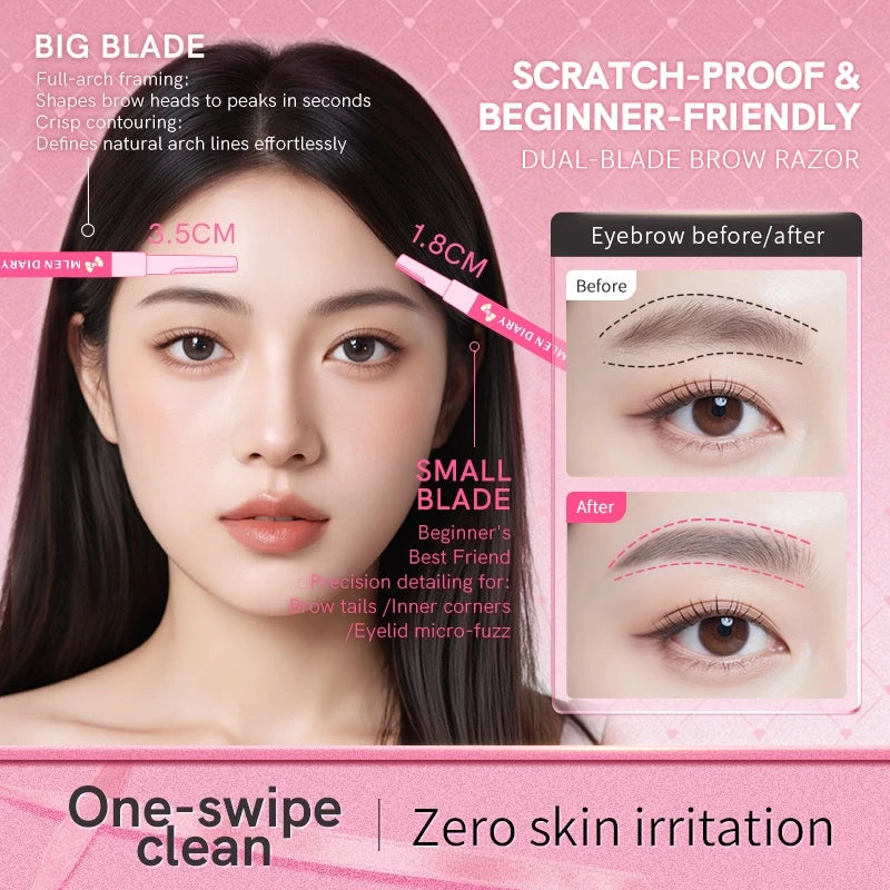 MLEN DIARY Pemangkas Alis Ujung Ganda Cukur Alis, Pemangkas Alis Serbaguna, Anti Gores, Untuk Pemula  5.0  198 penilaian 846 Terjual