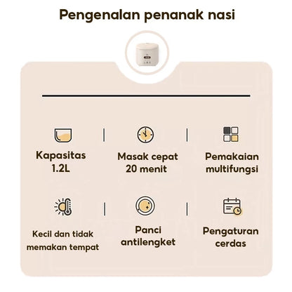 HAN RIVER Rice Cooker 1.2L Magic Com Smart cooker Penanak nasi HRRC02WT