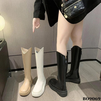 WYN Sepatu Long Boots Flat Korea BO9069