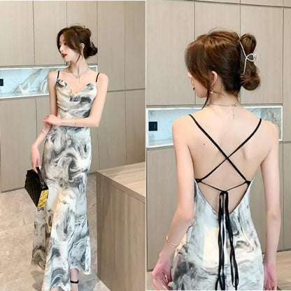 YIMITA baju sexy party dress bodycon midi orange lengan pendek wanita korean style pantai dress terbaru 2026 import