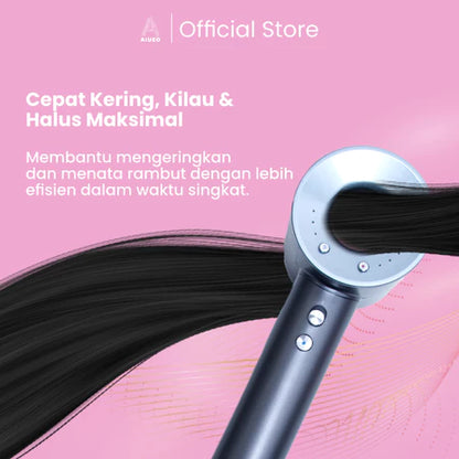 AIUEO AirFlowPro Hair Dryer Salon Profesional Ringan Angin Kencang