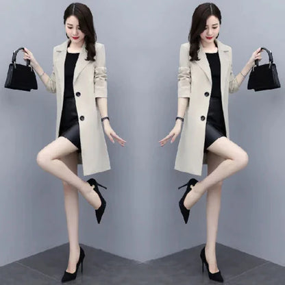 EMITA BLOOM blazer hitam polos fit body wanita kekinian panjang premium elegant korean style oversize jumbo terbaru 2026 baju outer