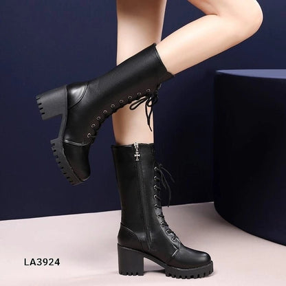 Boots Winter Leather Fashion Korea Style LA3924