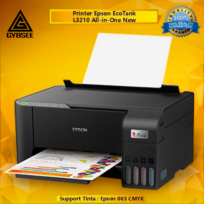 Printer Epson EcoTank L3210 L3216 All-in-One (Print - Scan - Copy) New, Pengganti Epson L360 L3110 L3116 Multifungsi Print Photo Warna