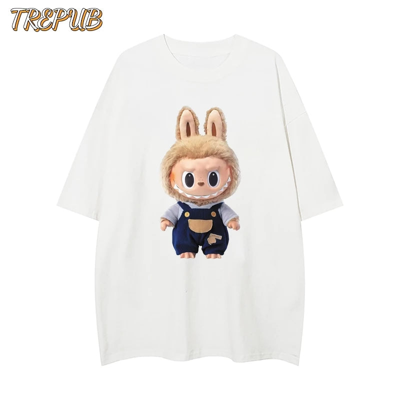 TREPUB.T-shirt Oversize labubu Baju Kaos Korean Style | Pria Wanita /188