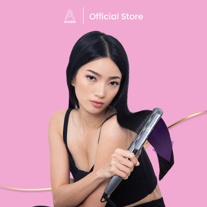 AIUEO Catokan Rambut Wyne 08A Alat Catok 3in1 Meluruskan Keriting Blow Plat Ceramic Kabel Putar