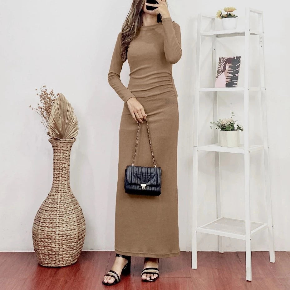 Givina Dress Knit Wanita Woman Knit Long Dress | ORINA DRESS KNIT IBU HAMIL