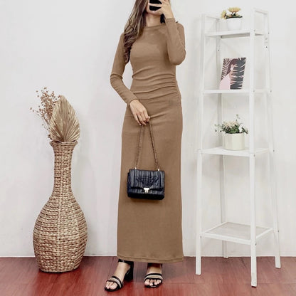Givina Dress Knit Wanita Woman Knit Long Dress | ORINA DRESS KNIT IBU HAMIL