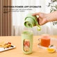ecentio Juicer Mini portable Blender 12 mata pisau Pembuat Jus Juicer Chopper kecil kapsul buah tanpa ampas
