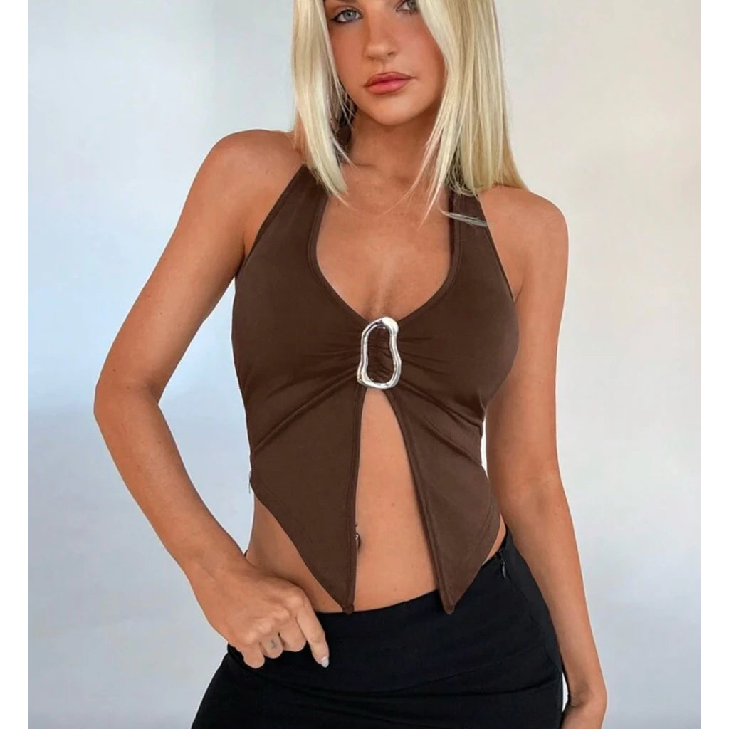 divesminis- Bonita top croptop atasan wanita tanktop crop